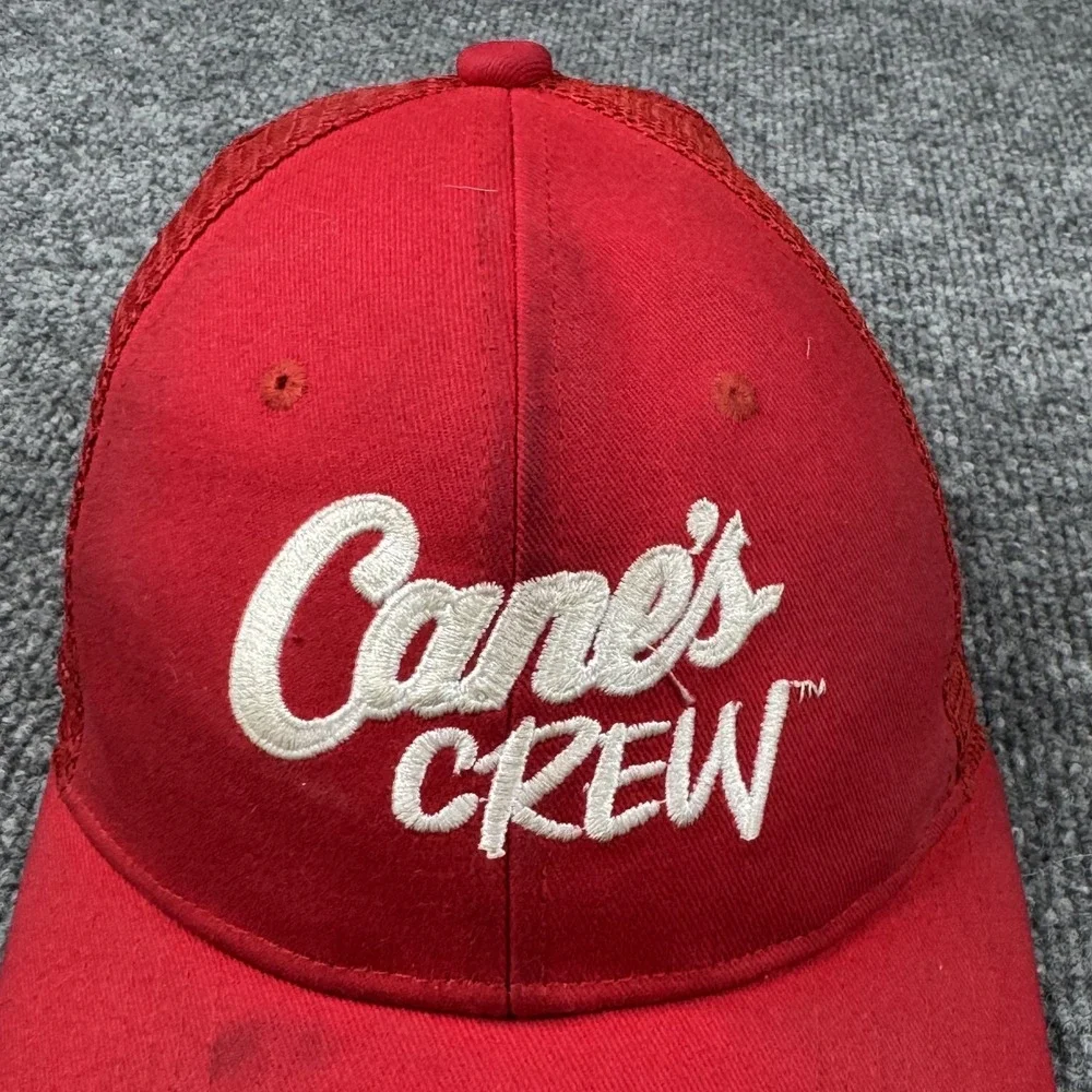Raising Canes Hat‎ Cap Snap Back Employee Crew Uniform Chicken Fingers One Love